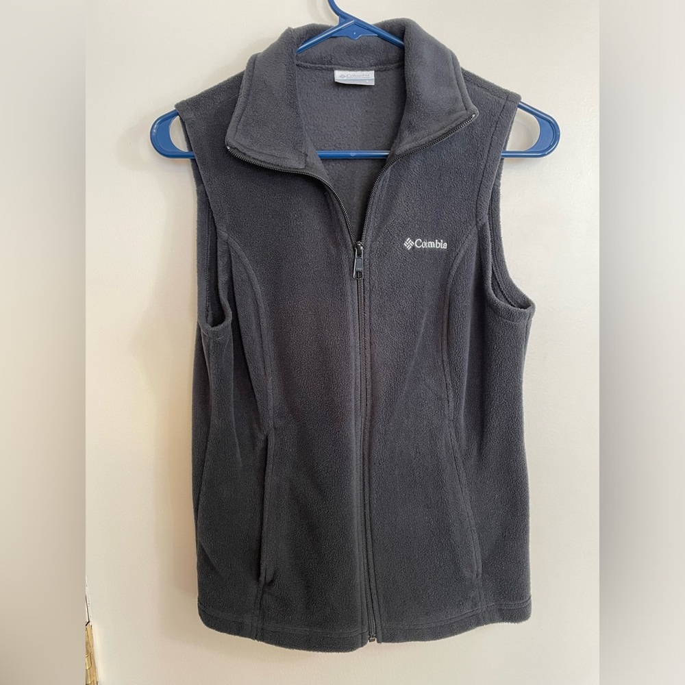 Columbia Gray Men’s Fleece Vest Size Small